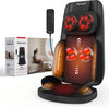 4D massasjesete med Shiatsu-massasje, varme og vibrasjon for rygg, nakke og hele kroppen.