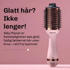 Rundbørste med føner for glatt og fyldig hår