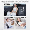 Shiatsu nakkemassasje med roterende massasjehoder som etterligner ekte håndbevegelser.