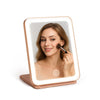 Diamond sminkespeil med lys og sammenleggbart design