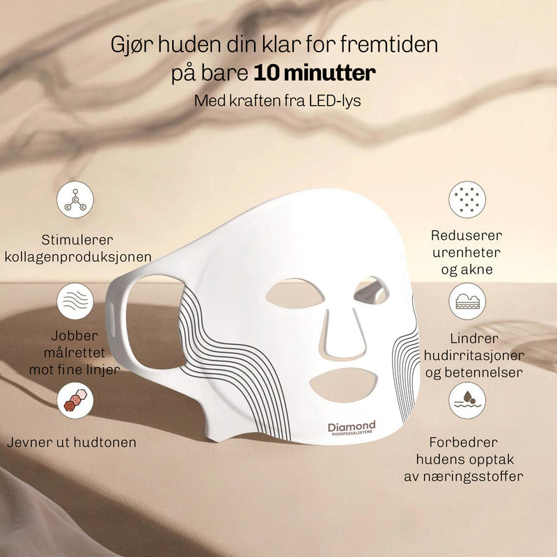 LED ansiktsmaske for lysterapi