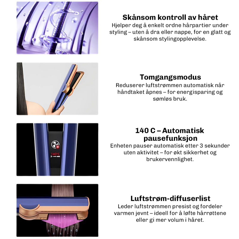 Air Straightener Platinum for alle hårtyper
