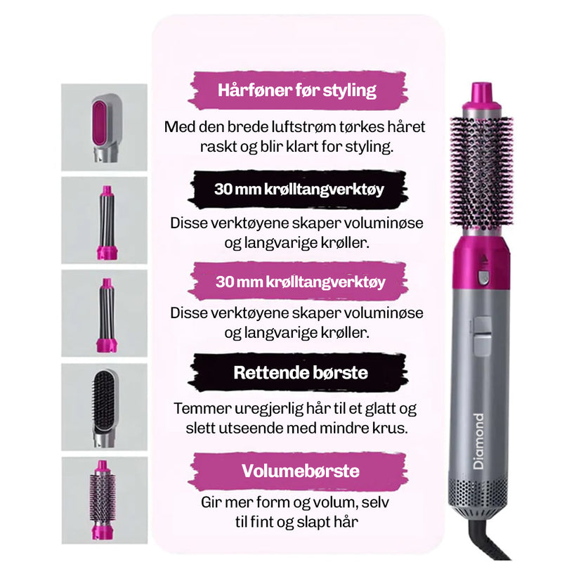 5-i-1 krøllstav WaveXpert