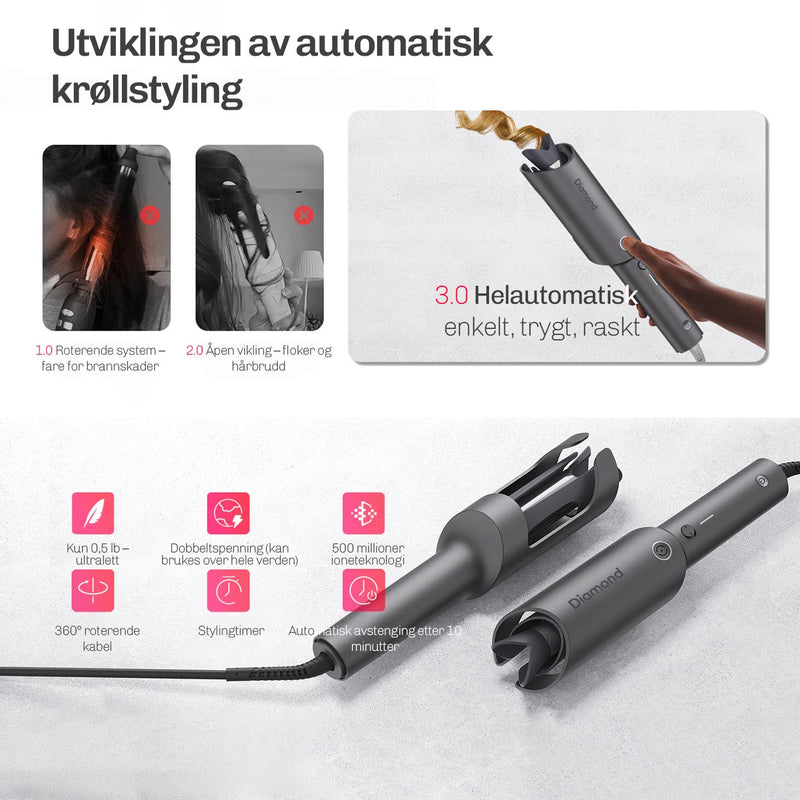Automatisk krølltang WaveSpin