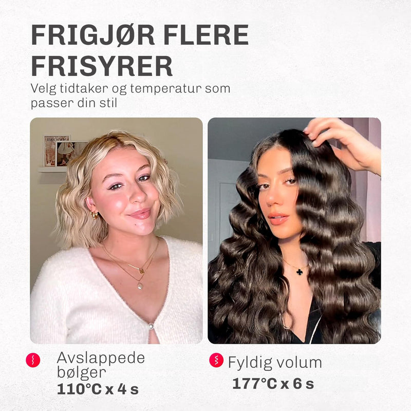 NovaCurl Ion Waves Styler for store glansfulle bølger