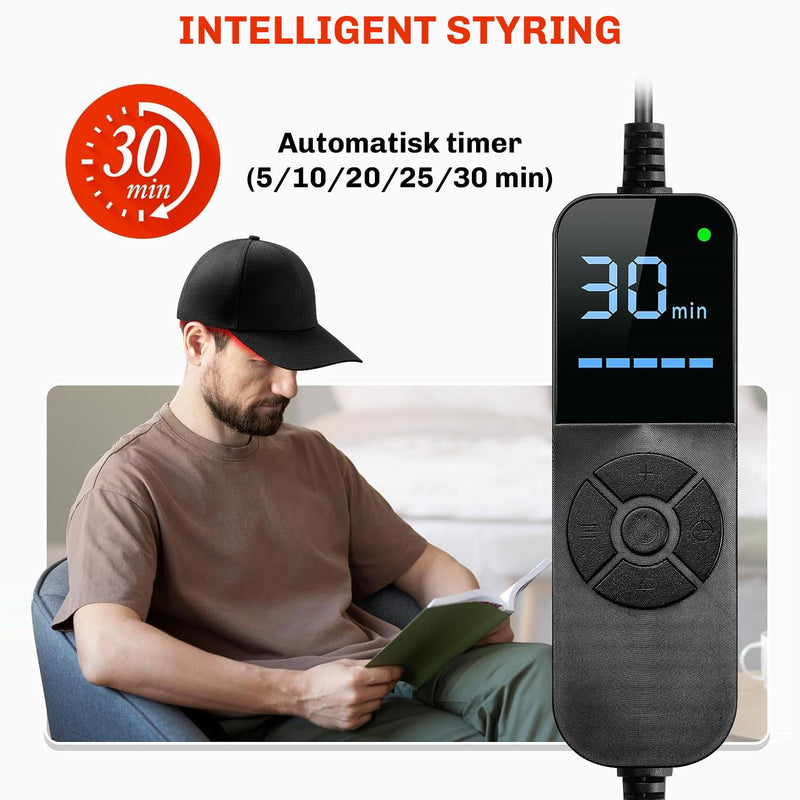 Rødlysterapi Hårvekst Cap Restore+