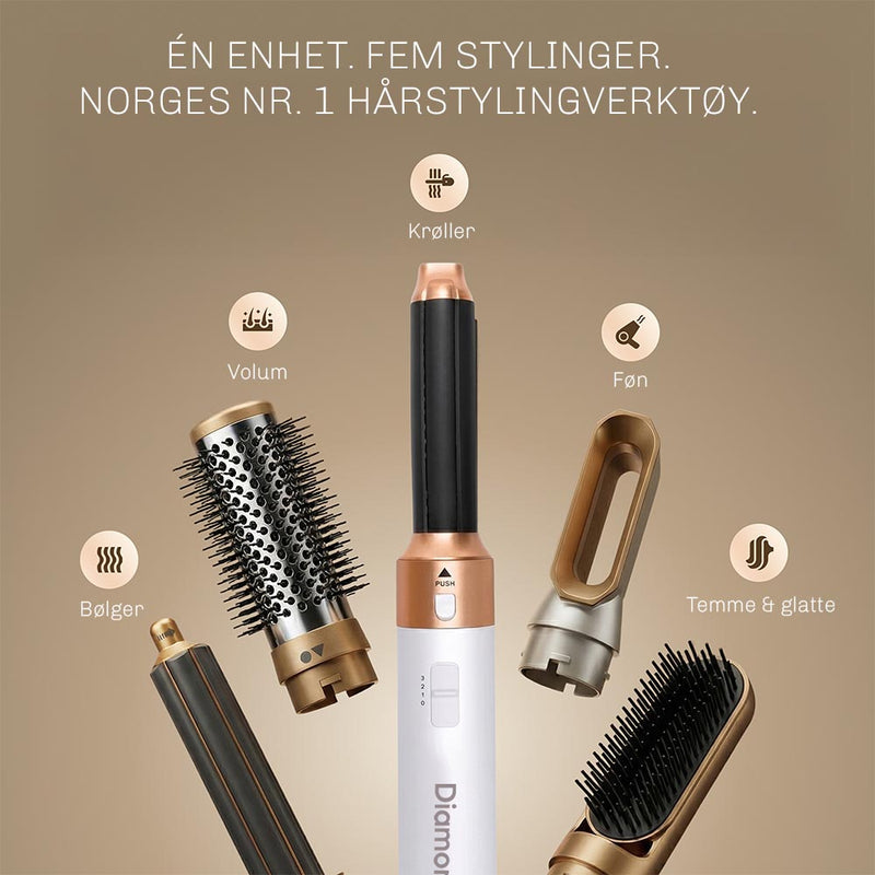 CloudAir krølltang med AirFlow-teknologi som fordeler varmen jevnt for skånsom styling.