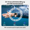 Aktivitetsklokke med skritteller, kalorimåling og detaljert treningssporing.
