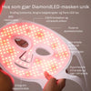 Hvit anti age LED maske for hudforbedring