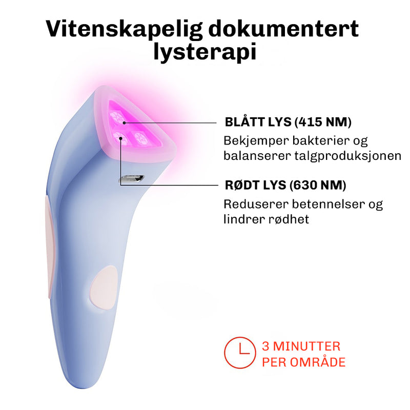 Blålys behandling mot kviser og bakterier