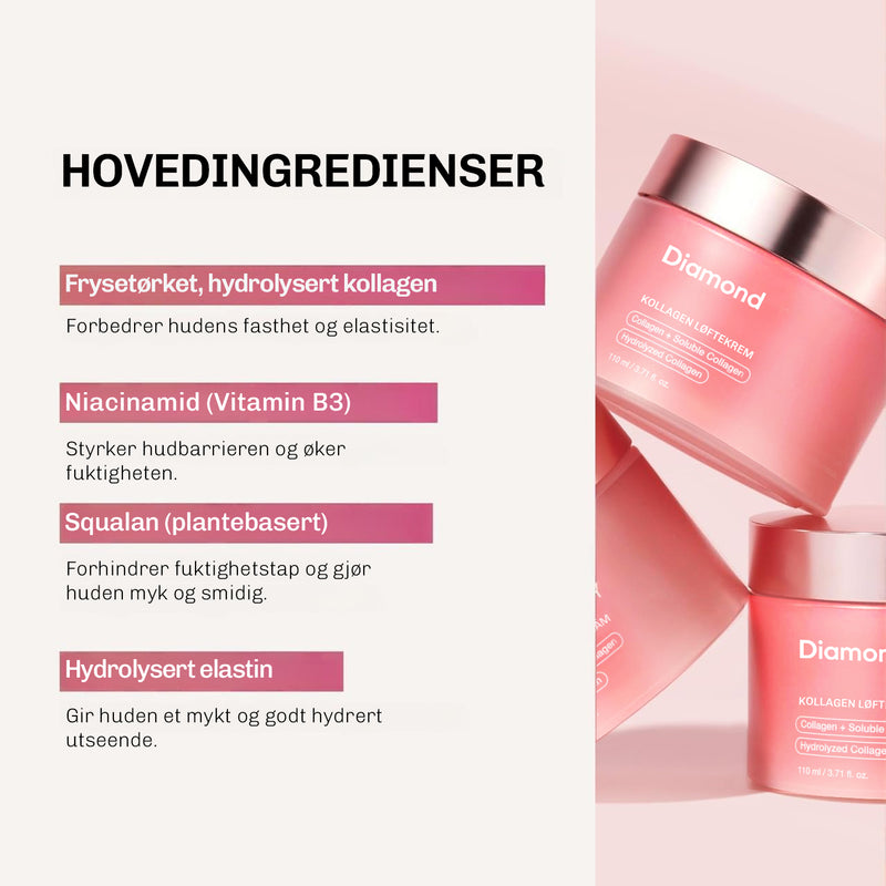Diamond Collagen Lifting Cream for daglig hudpleie