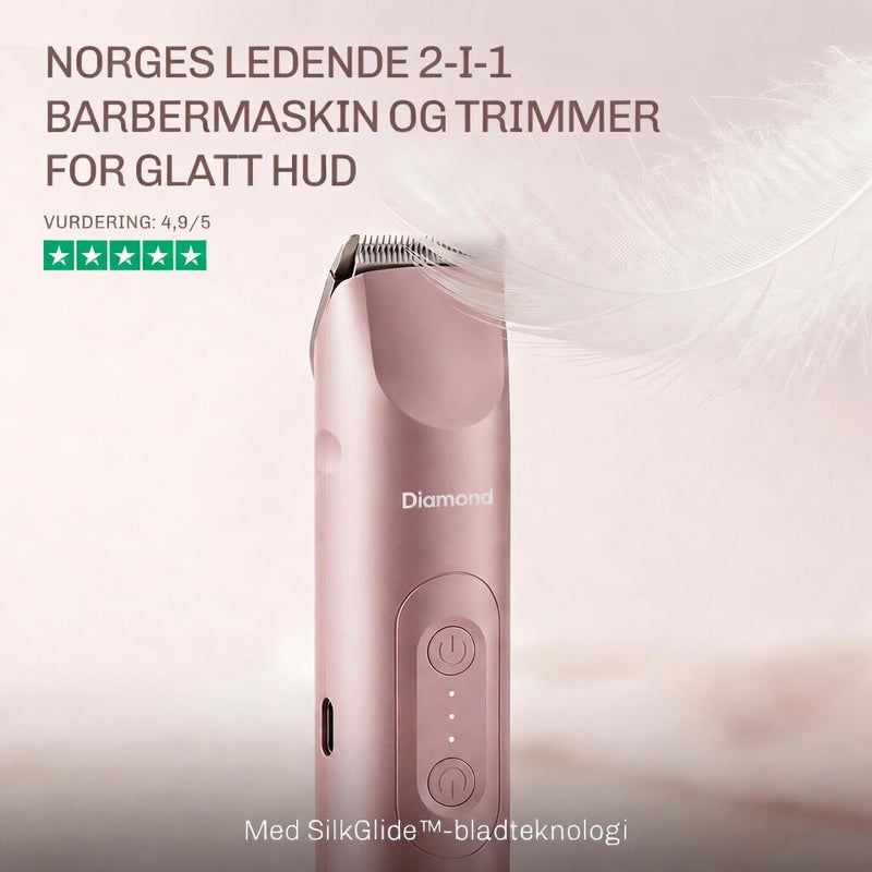 DuoCare intimtrimmer og ansiktstrimmer for sensitive hudomrader
