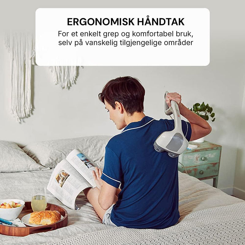 Dypmassasje med perkusjonsteknologi som bidrar til å redusere muskelknuter og stivhet.