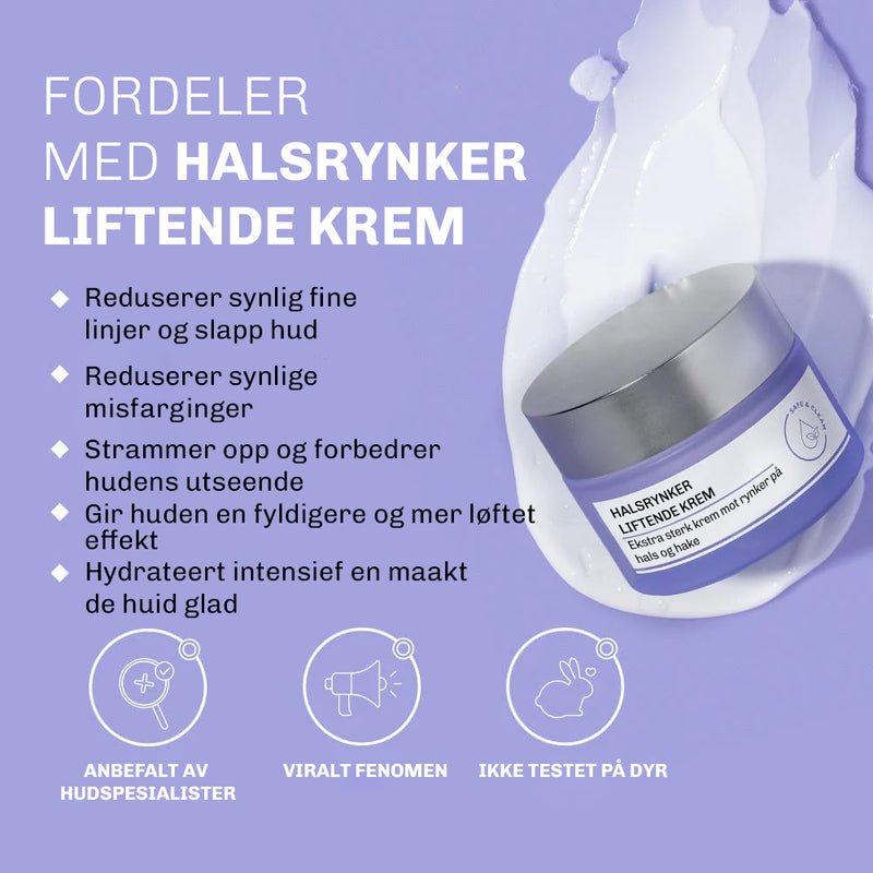 Halspleie med ProLift-kompleks for fastere hud