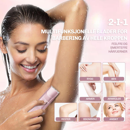 Diamond mini trimmer dame 2 i 1 for ansikt og kropp