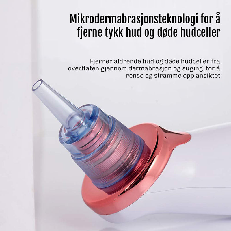 Hudormfjerner med ulike munnstykker for tilpasset bruk