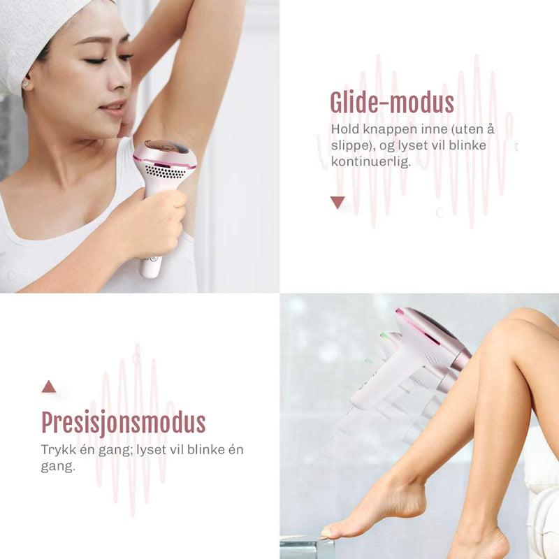 IPL apparat med 300000 lysimpulser for langvarig bruk