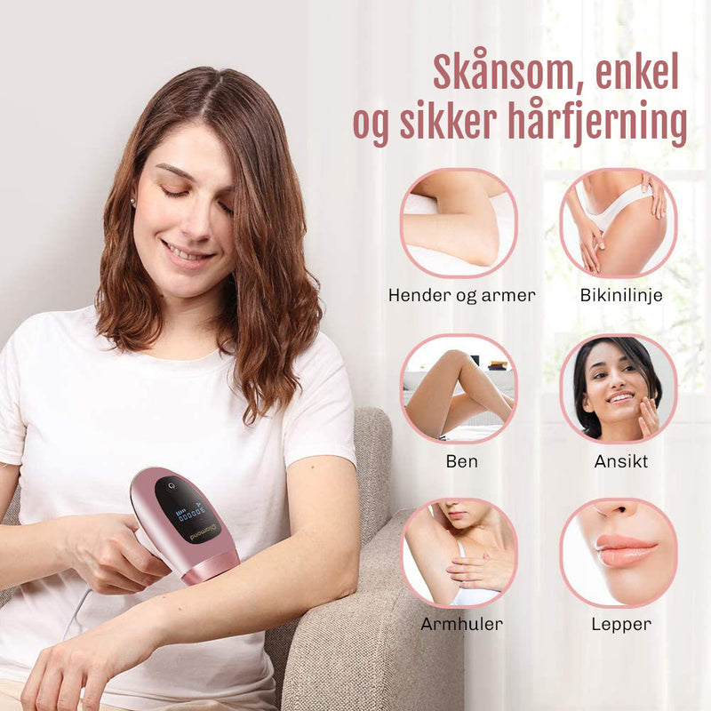 IPL laser hårfjerning for ben, armer og ansikt