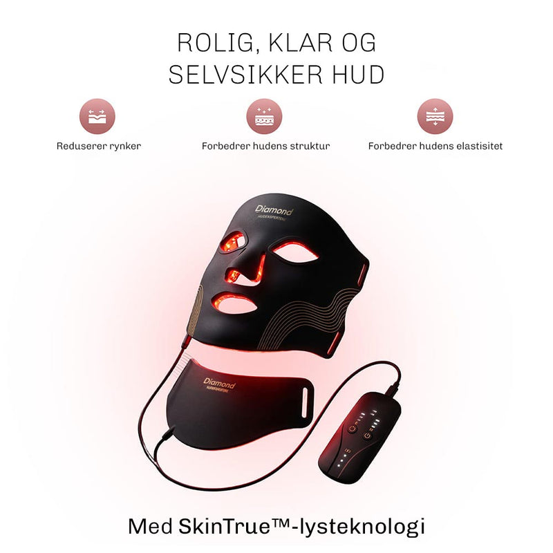 LED maske Lumidark som stimulerer kollagenproduksjon og elastisitet