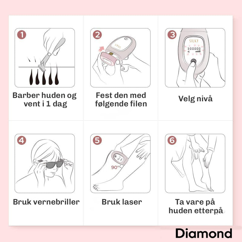 Diamond Performance 2.0 IPL hårfjerner for silkeglatt hud