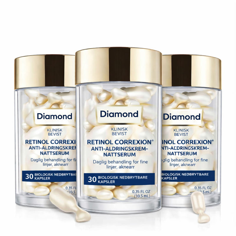 Diamond Retinol Renewal nattkapsler for fornyet og strålende hud