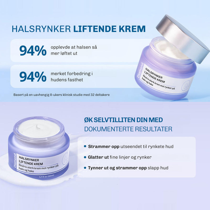 Krem som reduserer fine linjer på halsen