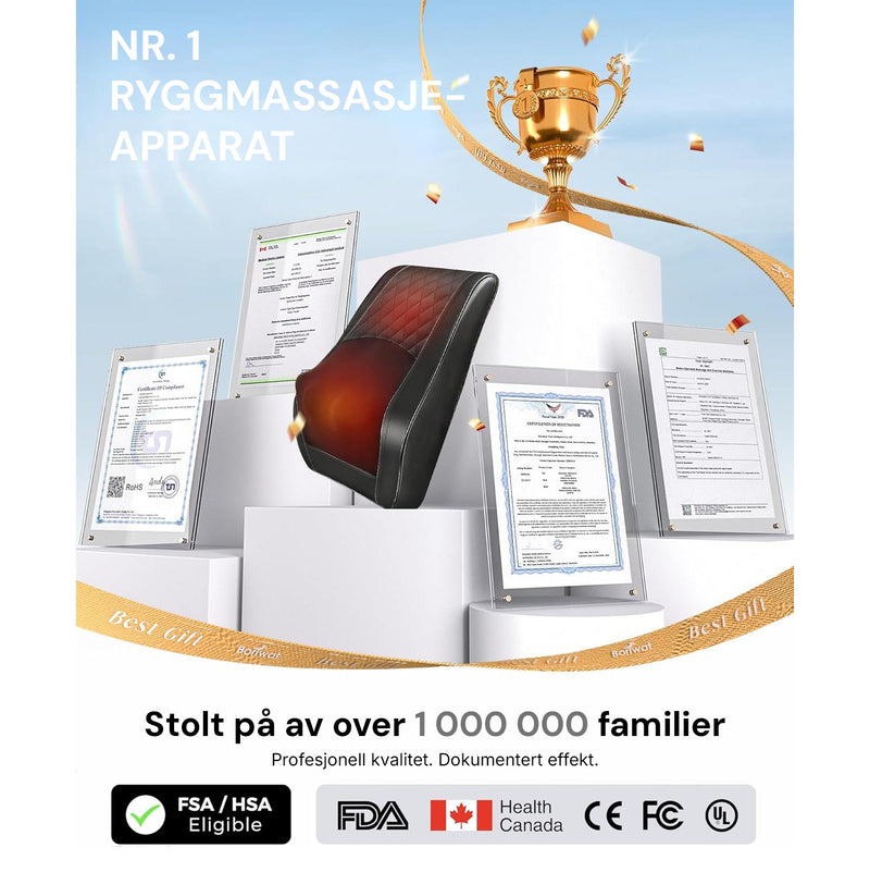 Massasjepute for skuldre som reduserer stivhet og gir effektiv muskelmassasje.