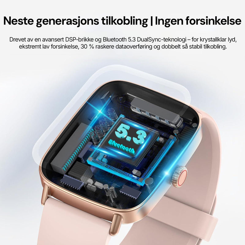 Smartklokke med søvnmåling som gir oversikt over søvnfaser og daglig restitusjon.