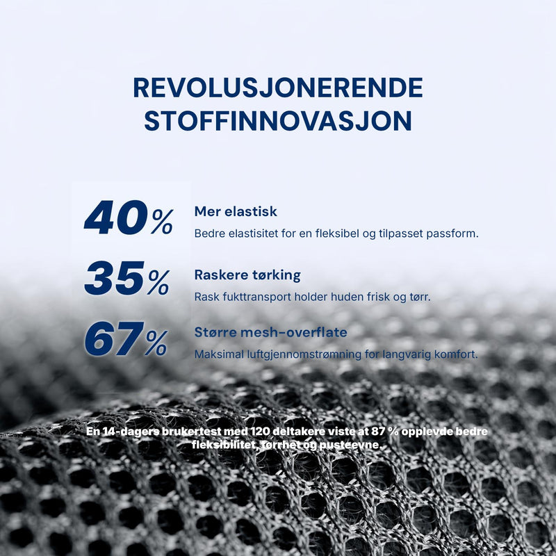Støtte for øvre rygg som bidrar til bedre holdning og redusert muskelbelastning.