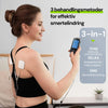 TENS- og EMS-apparat for smertelindring, muskelstimulering og avslapning.