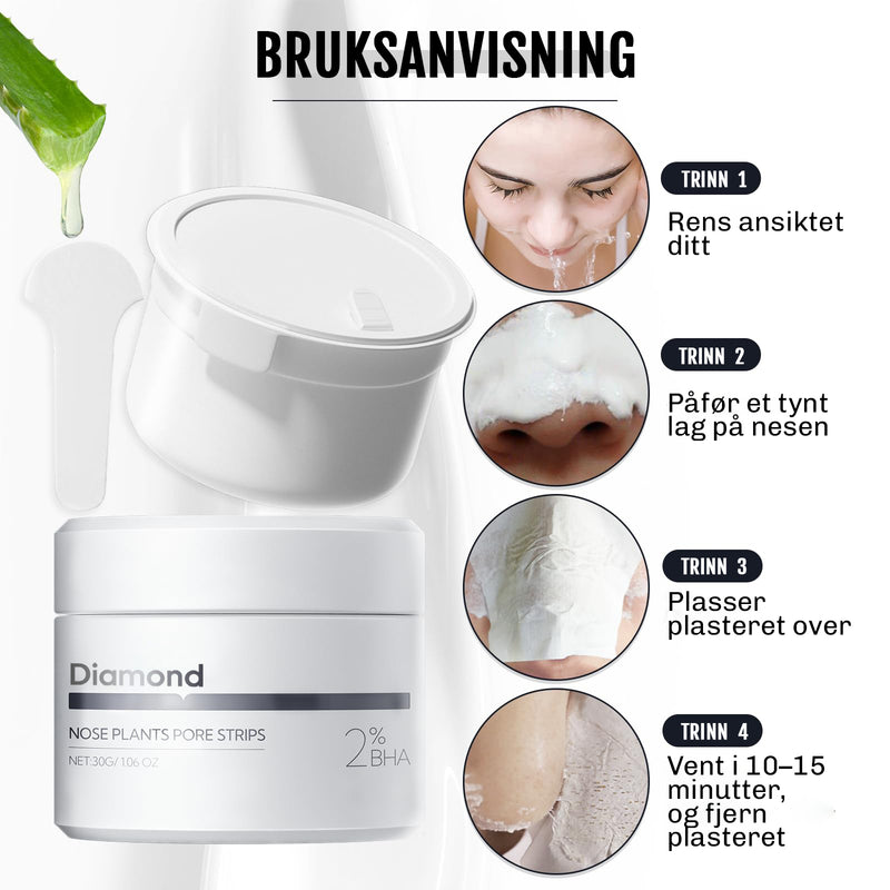 Vegansk og dermatologisk testet peel off maske