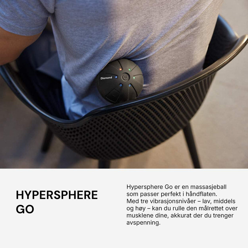 Vibrerende massasjeball som løsner muskelspenninger og gir effektiv triggerpunktmassasje.